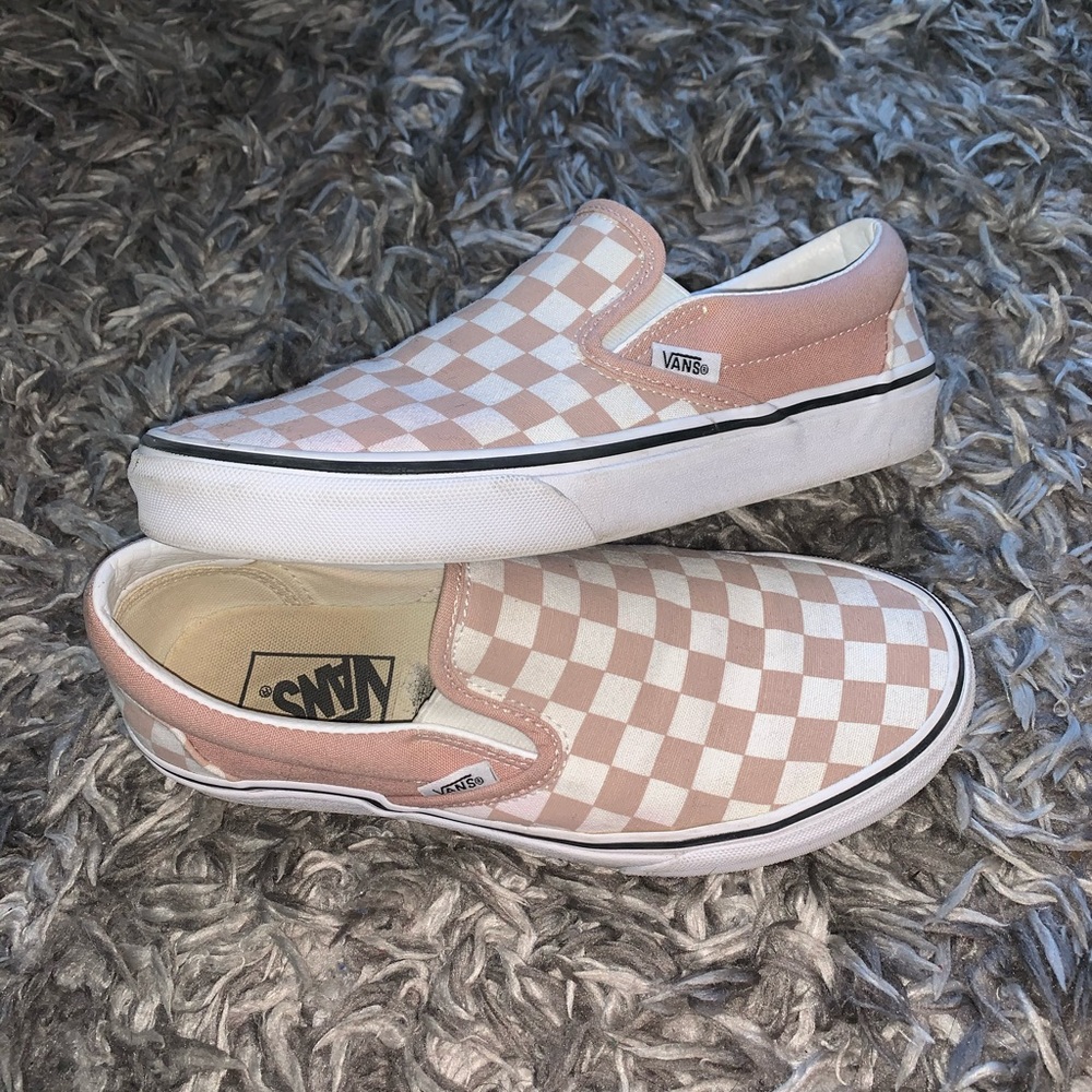 Checkered Slip On Vans